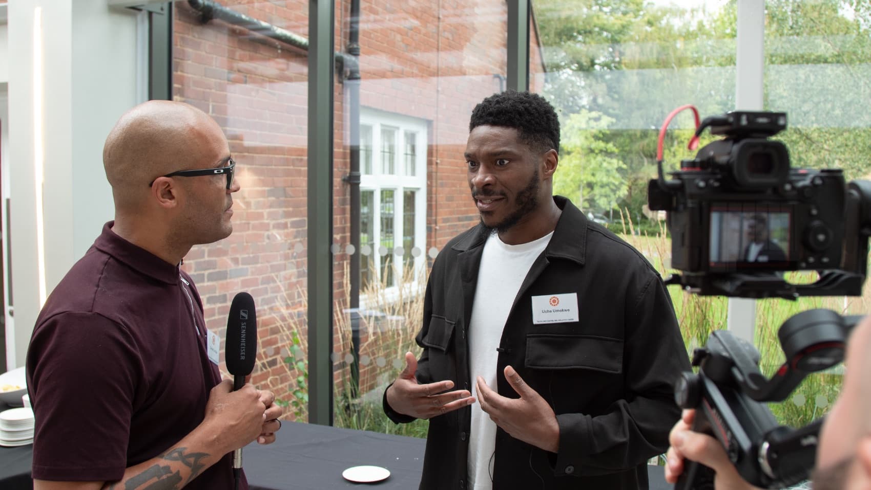 Uche Umekwe in conversation with Clarke Carlisle.